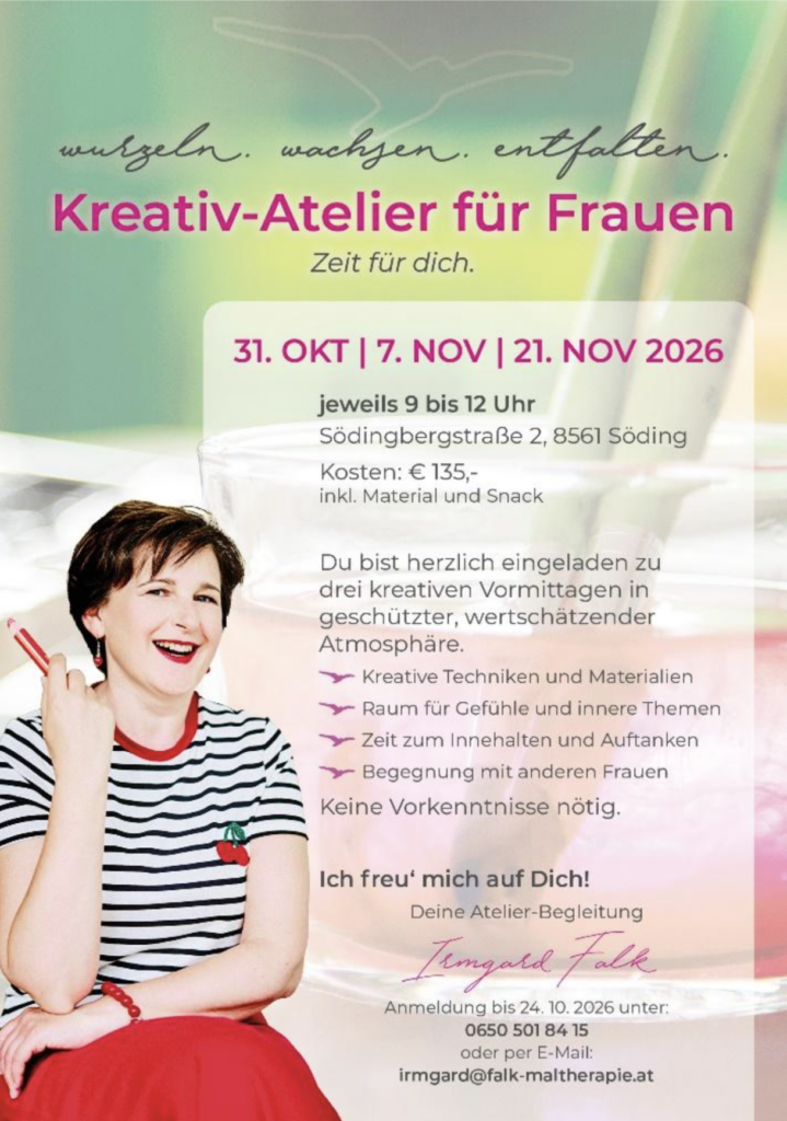 Flyer Kreativatelier für Frauen